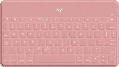Immagine prodotto di Logitech Keys-To-Go - Tastiera - Bluetooth - QWERTY - Pan-Nordic - Blush Pink - per Apple iPad/iPhone/TV