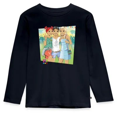 Produktbild von Spreadshirt Die Drei Ausrufezeichen Ein Echt Schöner Fall Kinder Premium Langarmshirt, 134/140 (8 Jahre), Navy