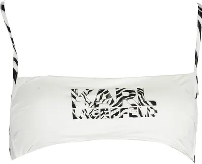 Image de KARL LAGERFELD BEACHWEAR Maillot de bain femme textile blanc SF17702 - Taille : S