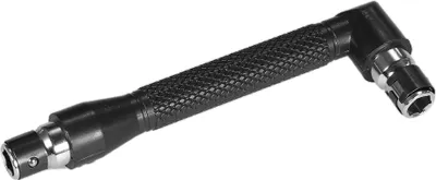 Image de Clé à douille à tête inclinée en forme de L Clé à douille 1/4 pouce Porte-embouts Tournevis à double tête