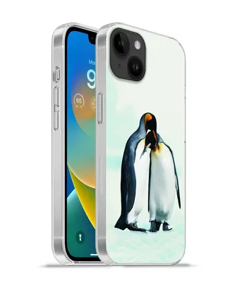 Produktbild von MuchoWow® Handyhülle Schutzhülle Hülle für Apple iPhone 14 Plus - Soft case Pinguine - Schnee - Familie Silikon Softcase Handy Hülle - Abbildung