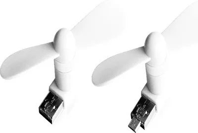 Produktbild von Xlayer Ventilator XLayer Colour Line Mini Fan 2-in-1 Micro USB & USB