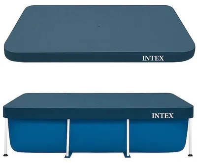 Obrázok produktu pre Intex 28036, Bezpečnostný kryt na bazén, Nadzemný bazén, Obdĺžnikový, Modrá, PVC, 1600 mm