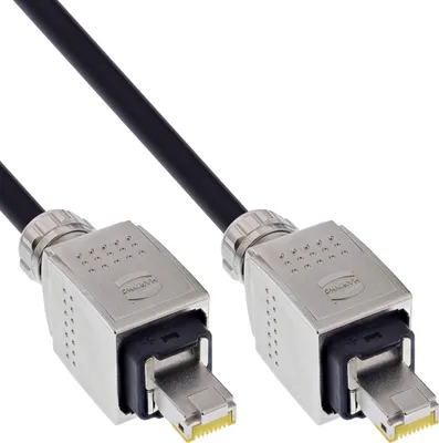 Zdjęcie produktu dla InLine 78593H, 50 m, Cat6a, S/FTP (S-STP), RJ-45, RJ-45, Czarny