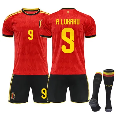 Obrázek produktu pro #9 R.Lukaku Koszulka reprezentacji Belgii na Mistrzostwa Świata 2026 dla dzieci i dorosłych Rozmiar:18