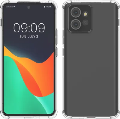Produktbild von kwmobile Hülle kompatibel mit Motorola ThinkPhone - TPU Silikon Case - Ecken Schutz - Schutzhülle Cover Transparent