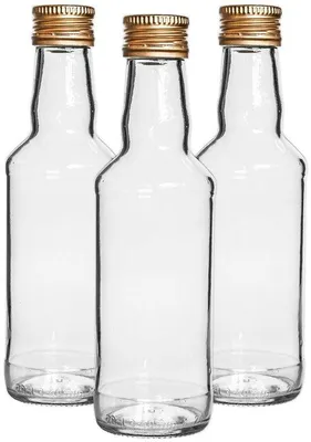 Productafbeelding van Set van 10 Glazen Flessen 200 ml met Schroefdop