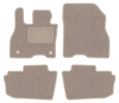 Immagine prodotto di Tappetini in moquette per Nissan Leaf II 2017- (hatchback) – set 4 pezzi, beige, su misura – Wielganizator LUX