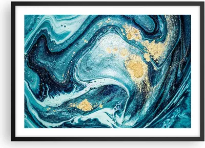 Produktbild von Gerahmtes Poster - Schwarzer Rahmen - Abstraktion modern - 70x50 cm - Wand Bild - Wanddeko - Wandbilder - Kunstposter - Wandposter - Bilderrahmen - Bilder - Kunstdruck - Wandbild - P2BAA70x50-3493
