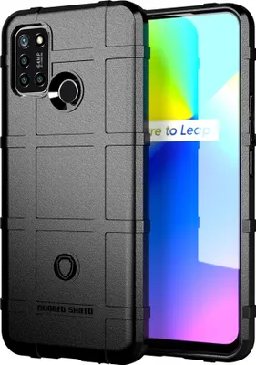 Produktbild von OPPO Realme 7i Hülle, LaimTop Weich TPU Silikon Stossfest Anti-rutsch Tasche Heavy Duty Schutzhülle für OPPO Realme 7i Schwarz