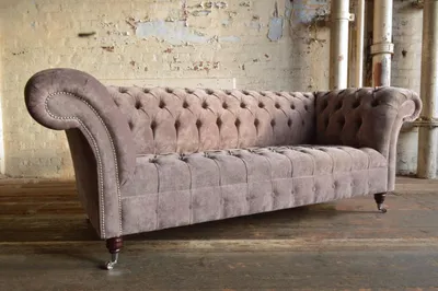 Produktbild von Chesterfield Design Luxus Polster Sofa Couch Sitz Garnitur Leder Textil Neu #144