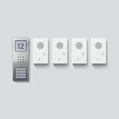 Produktbild von Siedle Audio-Set Basic Edelstahl gebürstet Set CAB 850-4 E/W