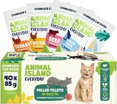 Produktbild von Animal Island - Everyday - Rind, Huhn, Pute, Weißfisch - 40x 85g