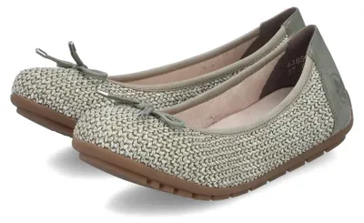 Produktbild von Rieker Damen-Ballerina Schilf-Grün, Farbe:grün, EU Größe:42