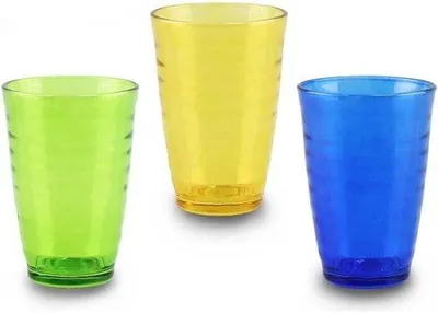 Produktbild von Famanu Set Drinkgläser - Elegantes Design, 350 ml, Bunte Farben