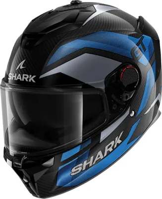 Produktbild von SHARK SPARTAN GT PRO CARBON RITMO Integralhelm XS in blau/grau/schwarz
