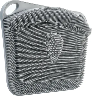 Obrázek produktu pro Podložka pod nohy do sprchy, 44 x 33 cm, šedá, s protiskluzovými přísavkami