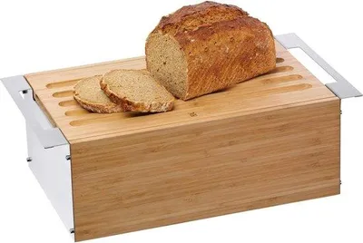 Produktbild von Bambus Brotkorb 43x25x15cm mit Abnehmbarer Schneideplatte