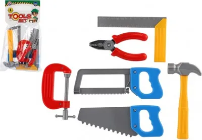 Obrázok produktu pre Plastová sada náradia 6ks v taške 16x30x5cm