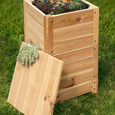 Image de Lombricomposteur en bois naturel
