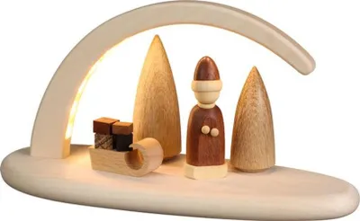 Produktbild von Weihnachtsmotiv (24x13cm) Leuchterbogen von Seiffener Volkskunst