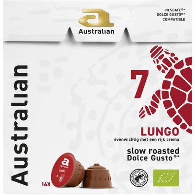 Produktbild von Australian Dolce Gusto Lungo Kaffeekapseln 112ml, intensiver Geschmack