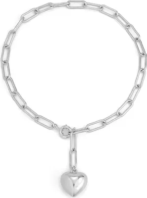Produktbild von Massive Heart Halskette - Eleganz in Silber KP32673