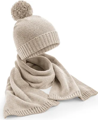 Produktbild von Mütze und Schal Set Winter | Beanie & Schal, Farbe:Beige