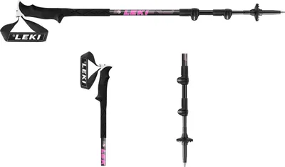 Produktbild von Leki Peak 3 Teleskopstöcke für Wandern und Trekking schwarz/pink 0