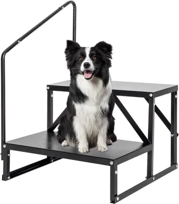 Productafbeelding van Campertrap met 2 treden en leuningen, draagvermogen van 136 kg voor op de camping