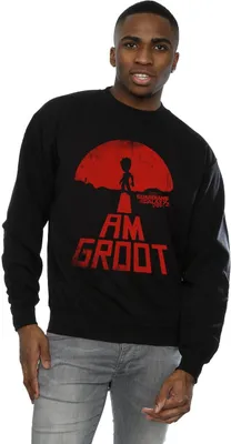 Produktbild von Marvel - "Guardians Of The Galaxy I Am Groot" Sweatshirt für Herren BI2479 (3XL) (Schwarz)