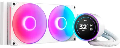 Image de NZXT Kraken Elite 280 RGB Processor Refroidisseur de liquide tout-en-un 14 cm Blanc 1 pièce(s)
