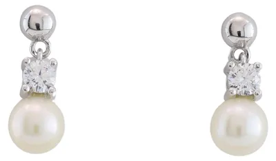 Produktbild von MIAMAR 1166892 Damen Ohrringe Sterling-Silber 925 Silber weiß