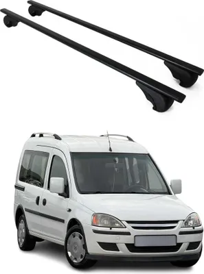 Produktbild von Dachträger Grundtäger für Opel Combo C 2001-2011 75kg Metall Schwarz 2 tlg