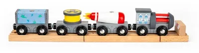 Image de BigJigs Train spatial, 9 pièces - BJT503