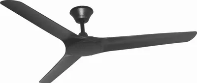 Produktbild von Outdoor Energiespar Deckenventilator mit Fernbedienung Abyss Schwarz 142 cm