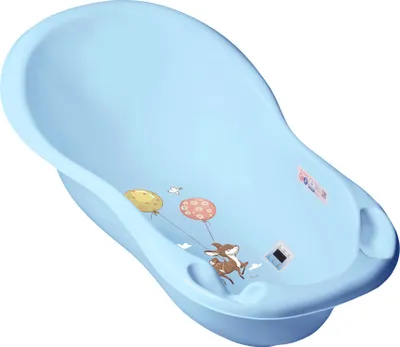 Produktbild von Anatomische Badewanne 102 cm blaue Rehe