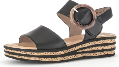 Produktbild von Gabor 64.550 Damen Sandalette - Riemchen Sandalen schwarz Elegant NEU