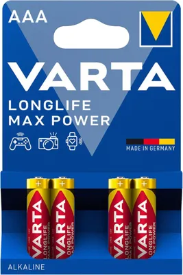 Produktbild von VARTA Alkaline Batterie Longlife Max Power Micro (AAA)