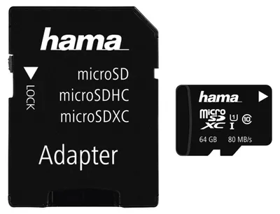 Image de Carte M.sdxc 64Gb Cl.10 80Mb +Ad