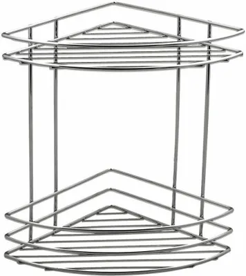 Image de Aqualine Chrom Line - Tablette d'angle double, chromée 37010