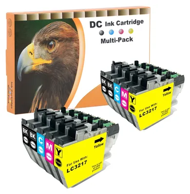 Image de Cartouches d'encre compatibles D&C LC3217 LC3219 XL, compatibles avec les imprimantes Brother LC-3219XL LC3217, pour les modèles Brother MFC-J5330DW, MFC-J5335DW, MFC-J5730DW, MFC-J5930DW, MFC-J6530DW, MFC-J6930DW, MFC-J6935DW (lot de 10)