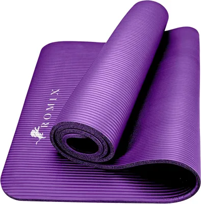 Image de Tapis de yoga, 15 mm d'épaisseur, 180x60 cm, antidérapant, avec sac de transport, idéal pour le Pilates