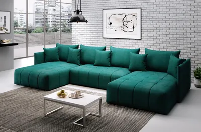 Obrázek produktu pro Sedací souprava do U VALENTINI - zelená