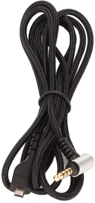 Produktbild von Gaming-Headset-Kabel - Flexibel und Dauerhaft - Schwarz - 150 cm - Ersatzkopfhörerkabel