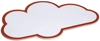 Produktbild von Moderationskarten Wolke 265x430mm weiß VE=50x20 Stück
