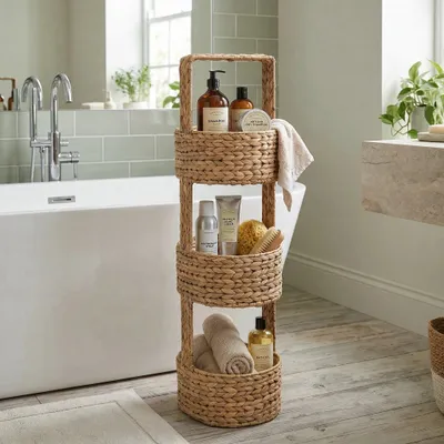 Produktbild von Atmosphera Wasserhyazinthe Badezimmeraccessoire – 3 Stück – Braun – Nachhaltig