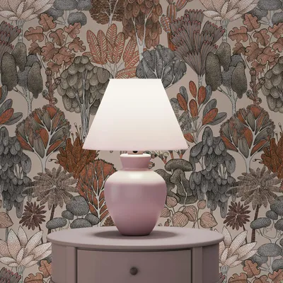 Produktbild von TADESSI Tapete Bäume Blätter Aleix M1-No.1460 Vliestapete Beige Rot Floral Wohnzimmer Schlafzimmer Küche