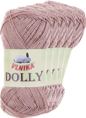 Produktbild von 5 x 100g Strickgarn Dolly Uni Häkelgarn Handstrickgarn Wolle Farbwahl