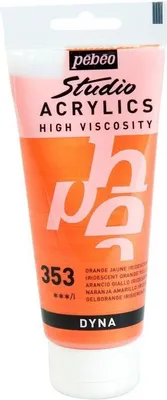 Obrázok produktu pre Iridescentná akrylová farba - Žltooranžová - 100 ml